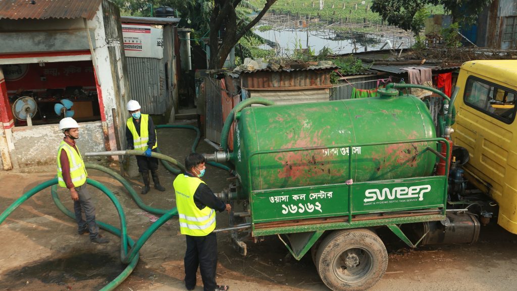 SWEEP vacuum tanker in Dhaka, Bangladesh
