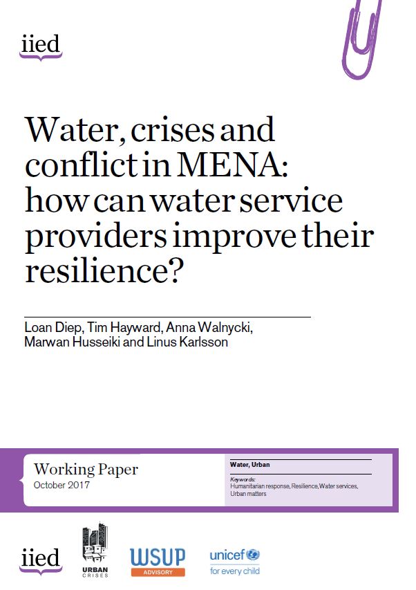 Water, crises and conflict in MENA