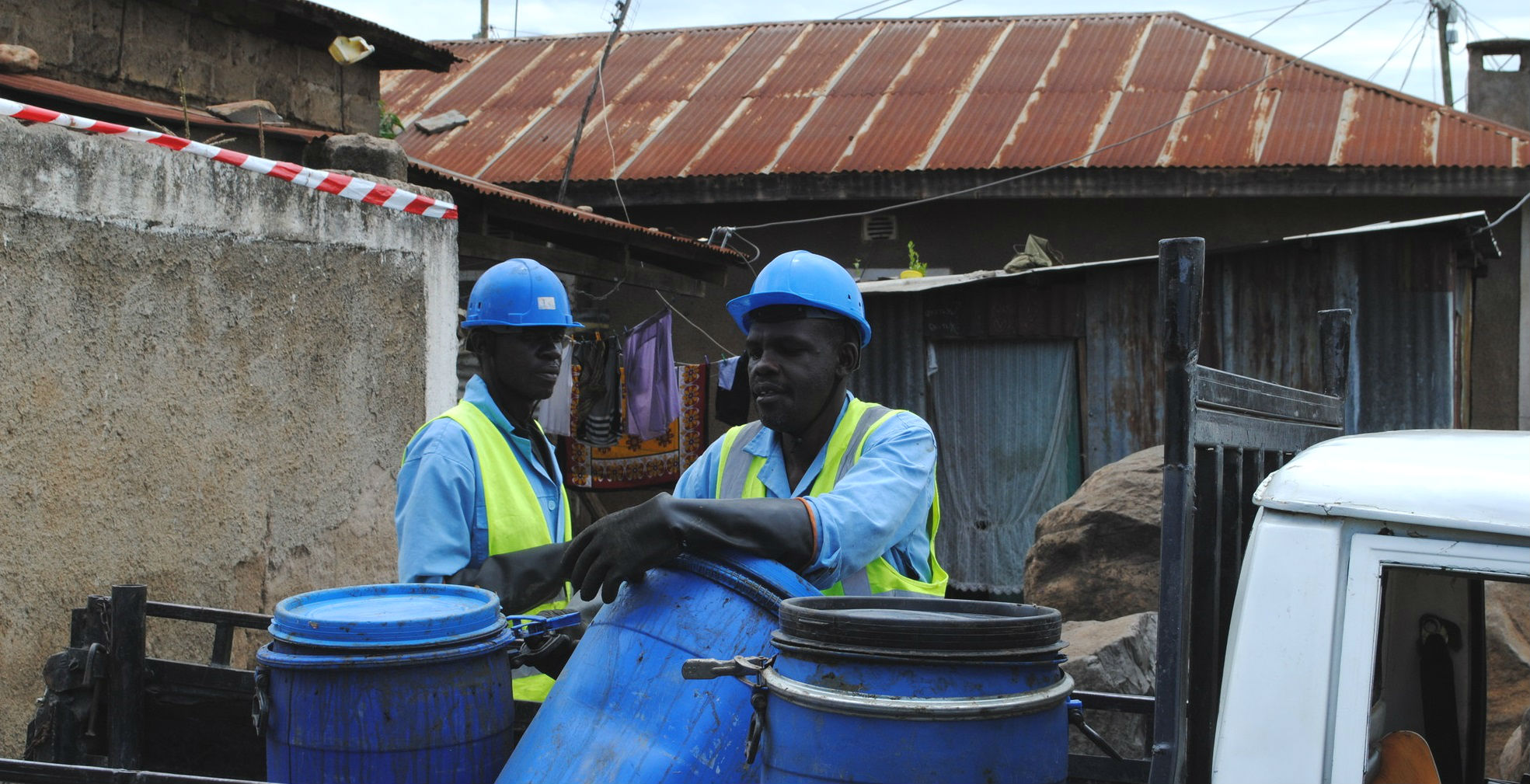 What is the market like for pro-poor, safe emptying services in Kisumu, Kenya?