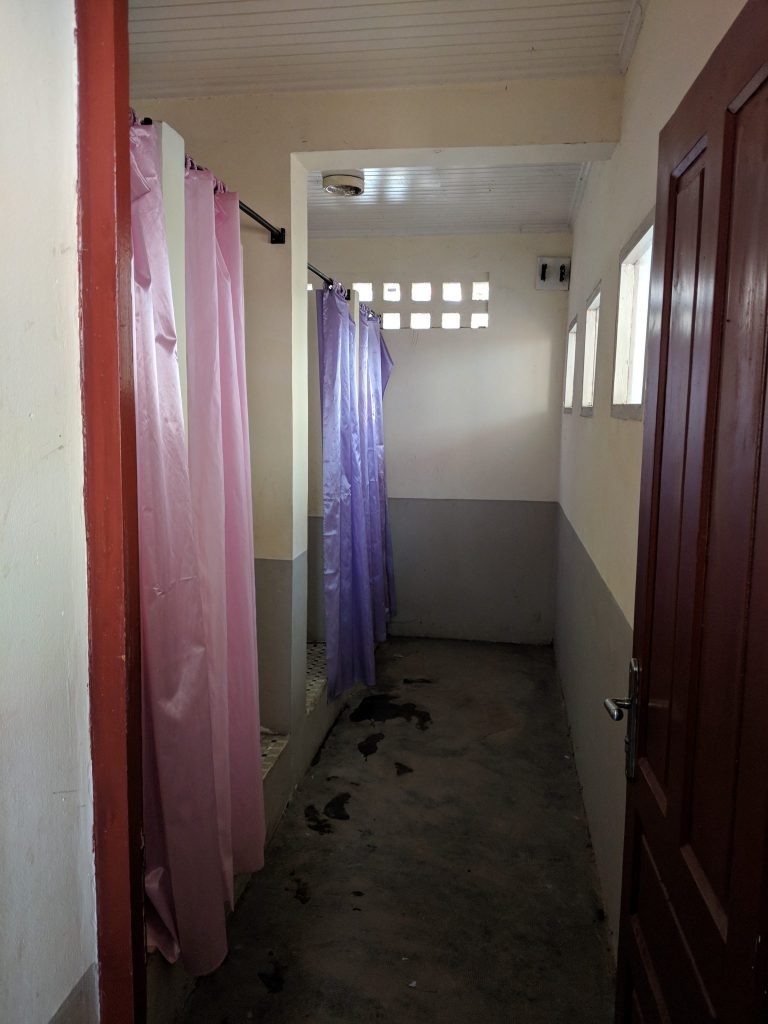 School shower room