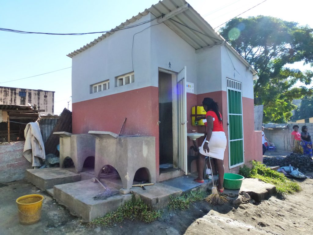 Communal sanitation block