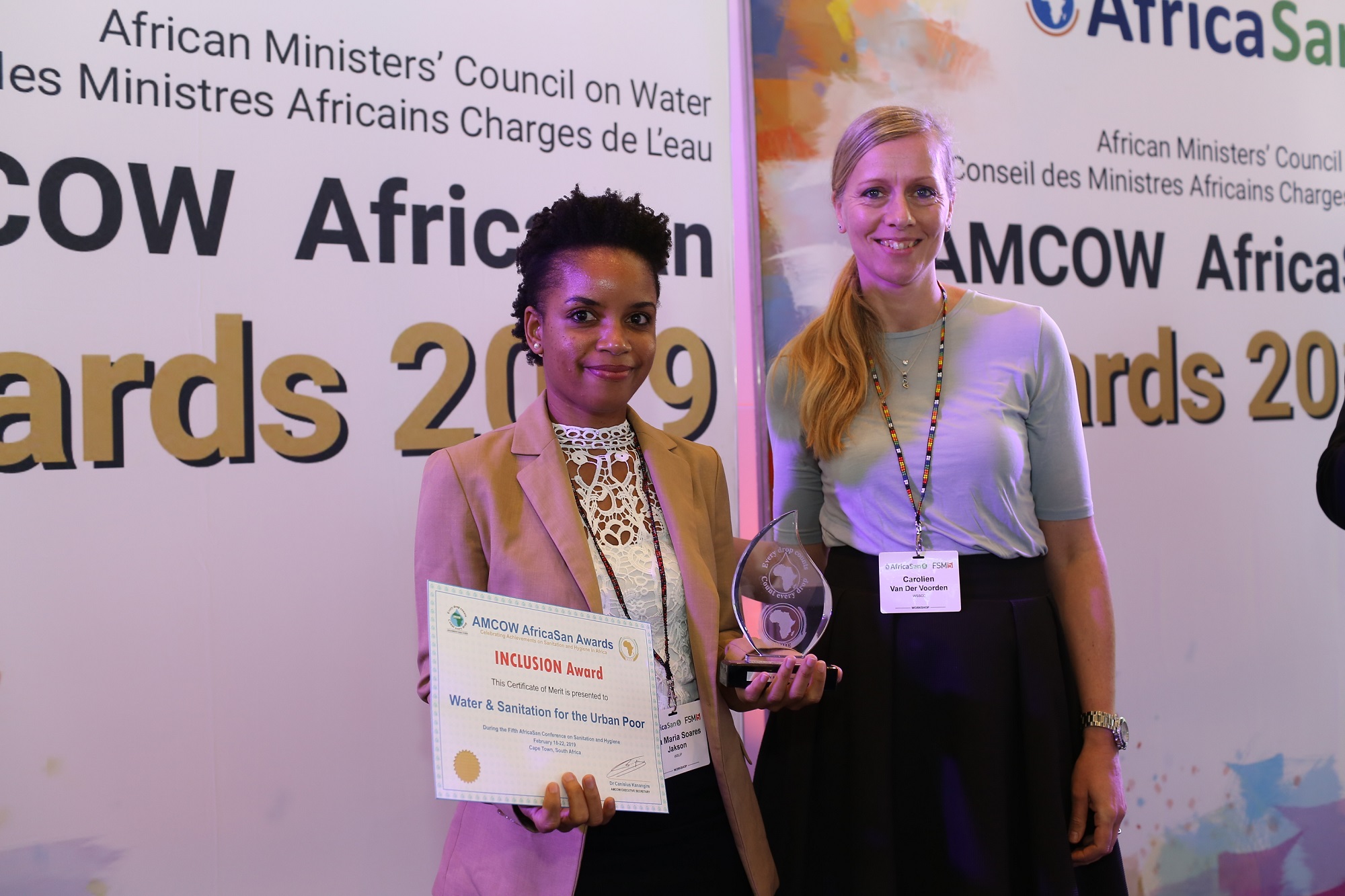 WSUP wins AMCOW AfricaSan award for our work in Mozambique