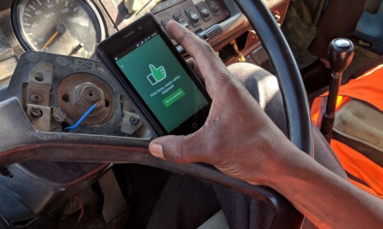 Combining toilets and mobile tech
