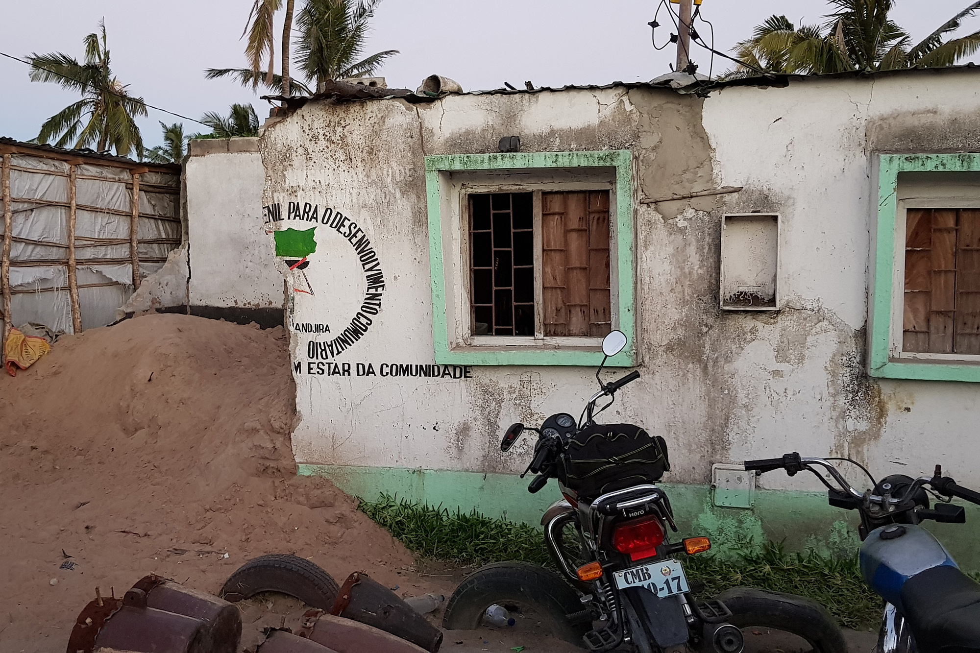 Damaged office of WSUP partner