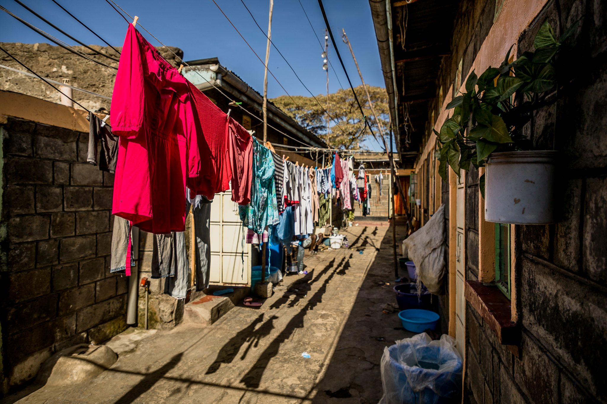 Clothes hanging to dry_ Githima