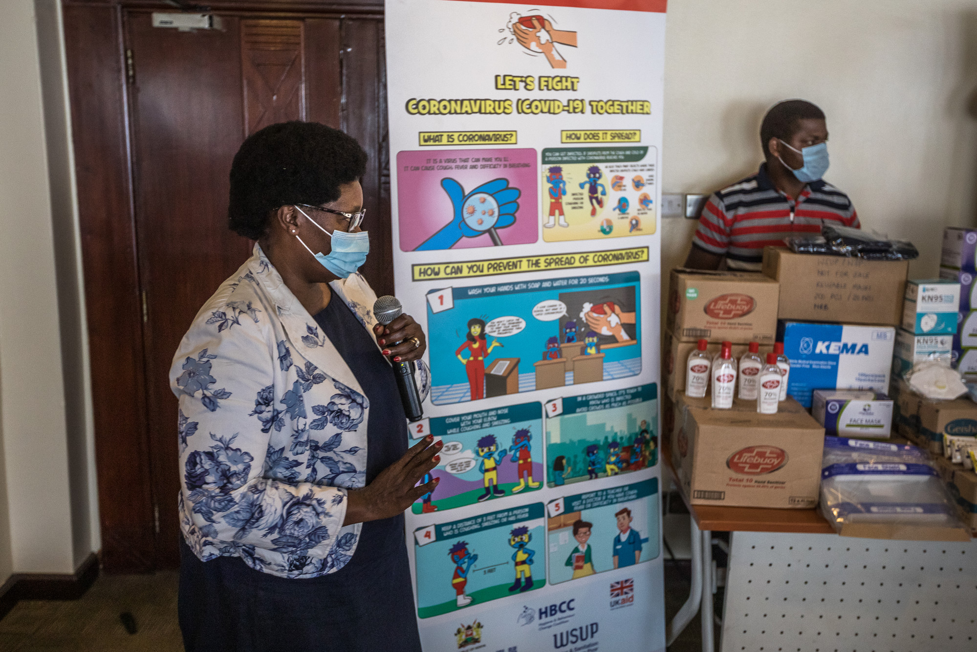 UNLO2 Panafric handwashing training ahead of GHD 2020