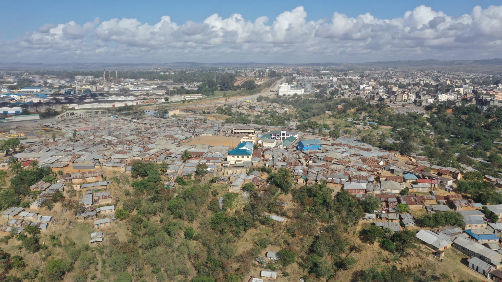 The informal settlement of Bangladesh, in Mombasa, Kenya