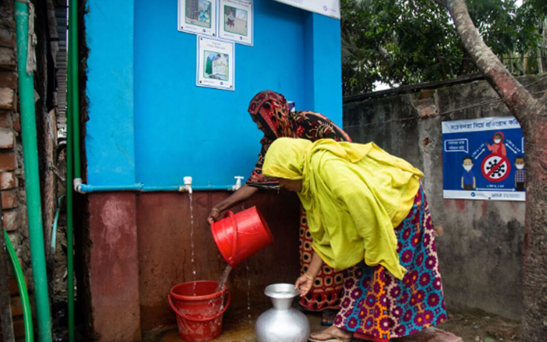 Installing WASH facilities in slums